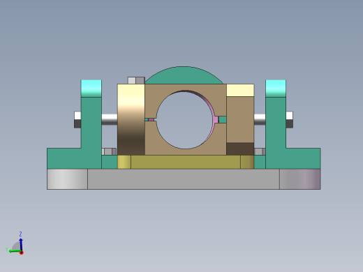 钻孔支架镗43孔夹具设计前视缩略图