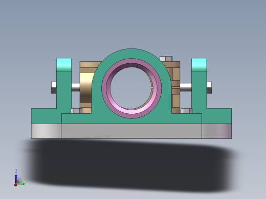 钻孔支架镗43孔夹具设计后视缩略图