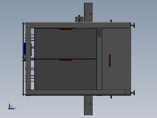 自动化洗瓶机3D模型左视缩略图