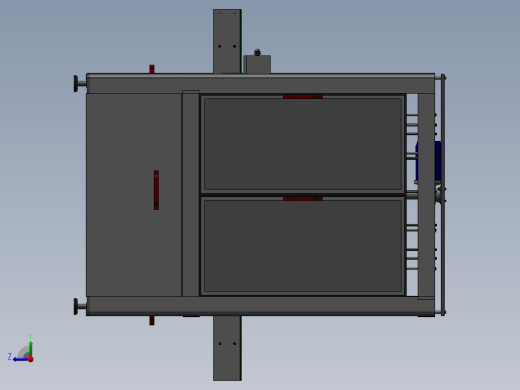 自动化洗瓶机3D模型右视缩略图
