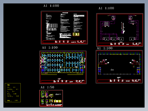 某生产车间及办公室空调设计图