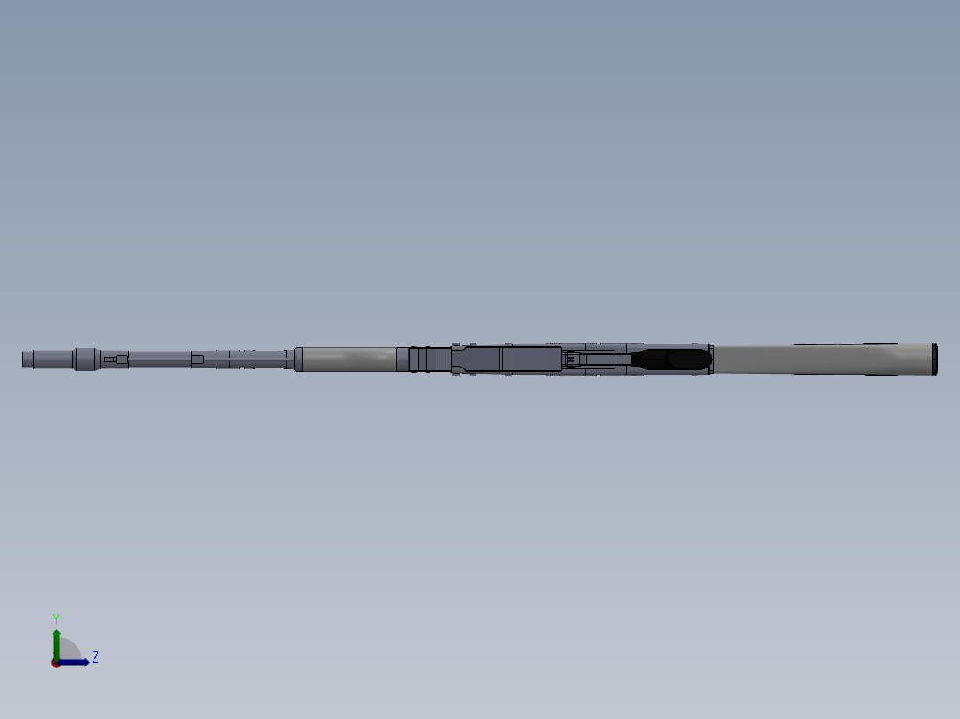 突击步枪AK47左视图