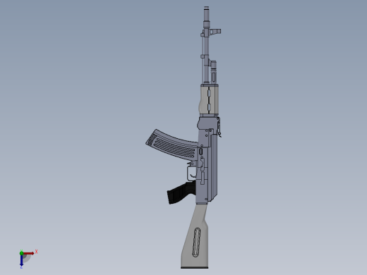 突击步枪AK47俯视缩略图