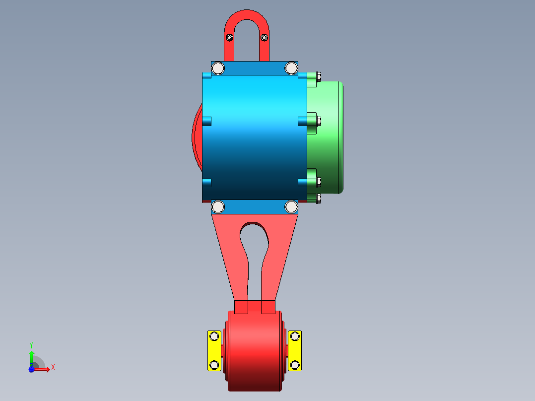 crh380轴箱装配前视图