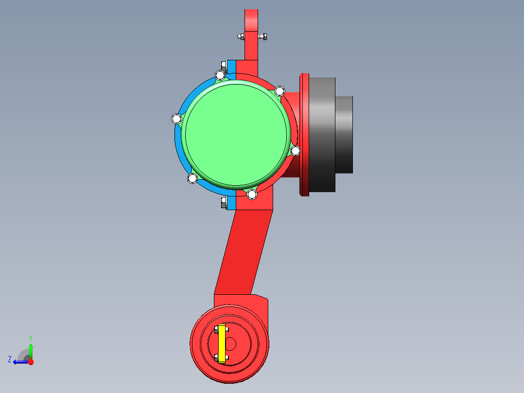 crh380轴箱装配右视图