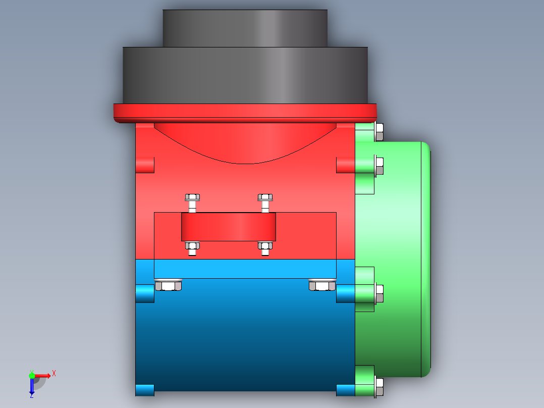 crh380轴箱装配俯视图