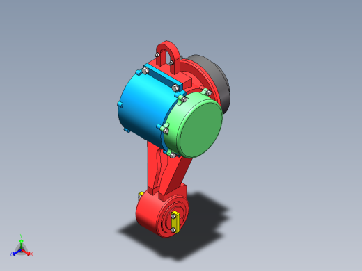 crh380轴箱装配正等轴测缩略图