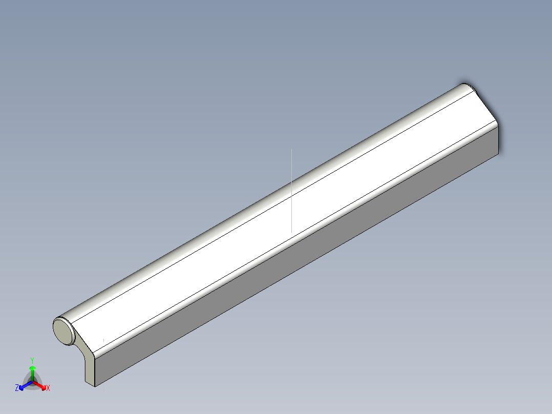 取手(鋁合金)W3-3D多系列多零件图纸模型正等轴测图