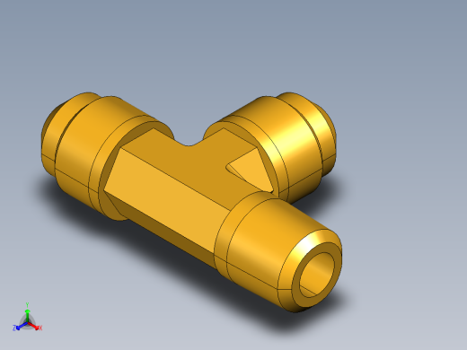 扩口式工业通用硬管接头Male Run Tee 151F-6-4