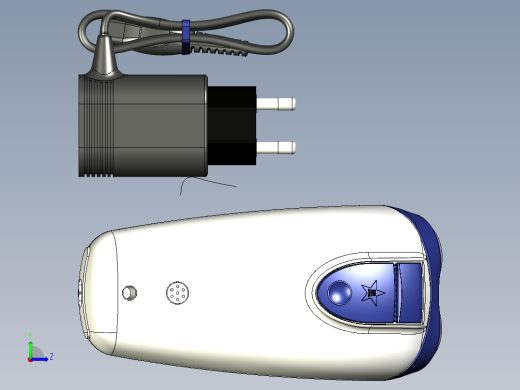 双刀头剃须刀左视缩略图