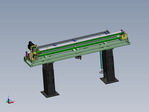 棒料自动送料机模型图