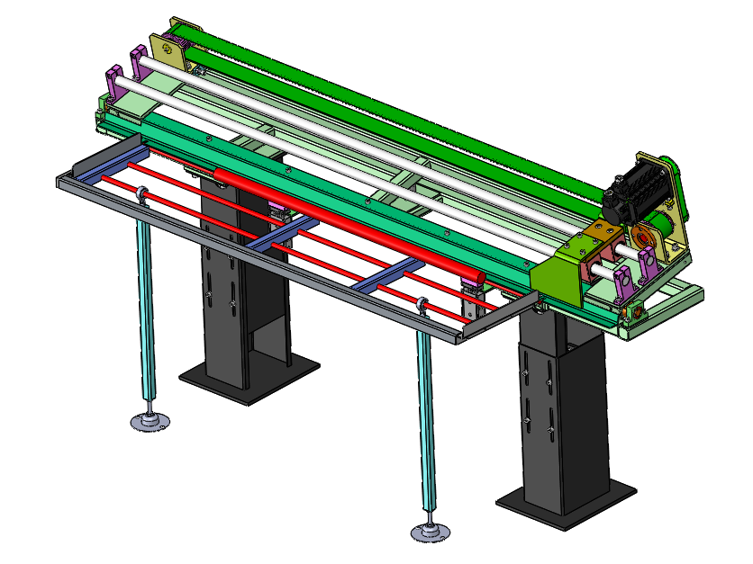 棒料自动送料机模型图