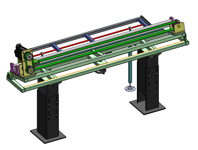 棒料自动送料机模型图