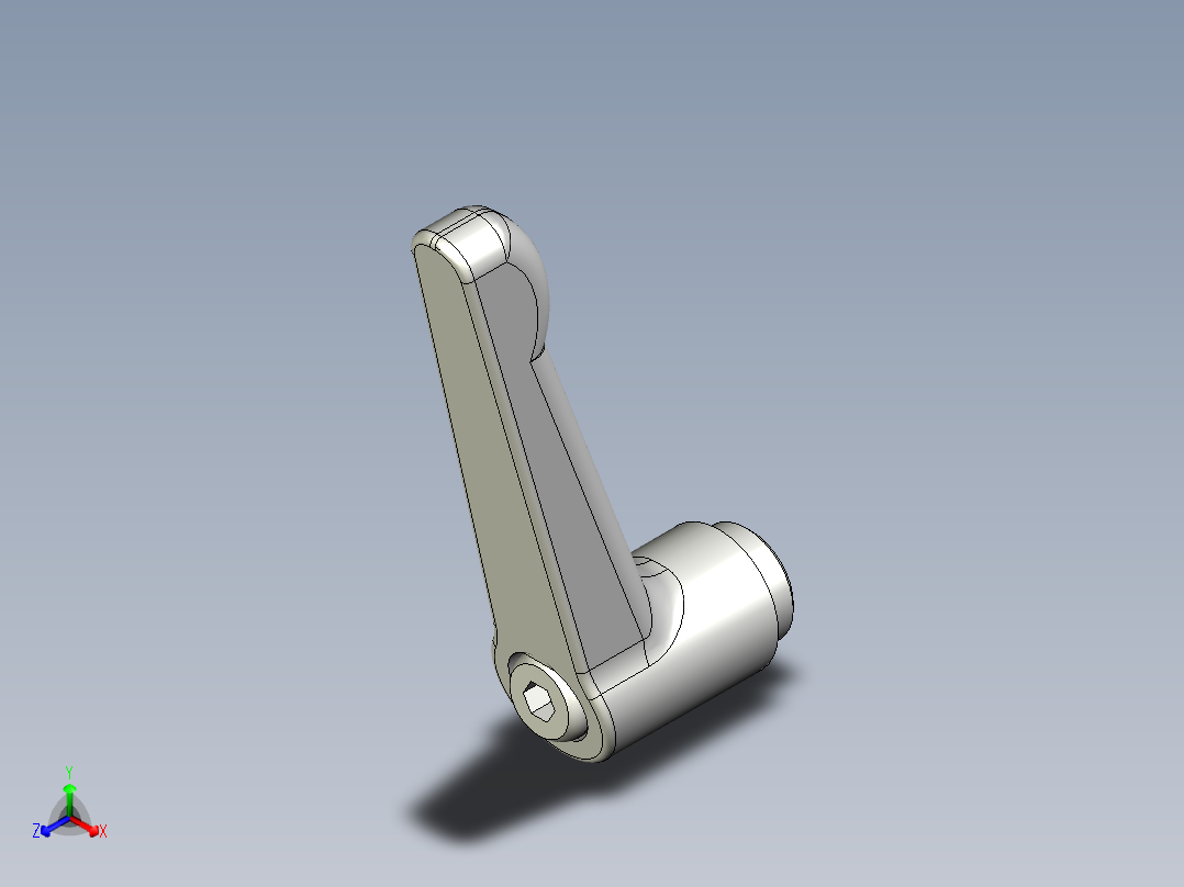 調整式把手(鋅合金)1058-3D多系列多零件图纸模型主视图