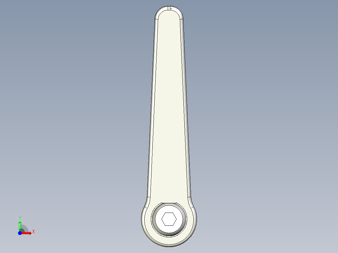調整式把手(鋅合金)1058-3D多系列多零件图纸模型前视图