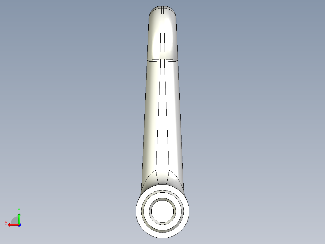 調整式把手(鋅合金)1058-3D多系列多零件图纸模型后视图