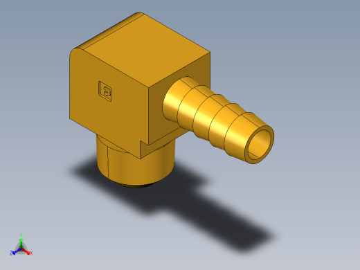 倒齿式工业管接头Hose Barb 90Deg Elbow to Male Pipe 129HB-6-6