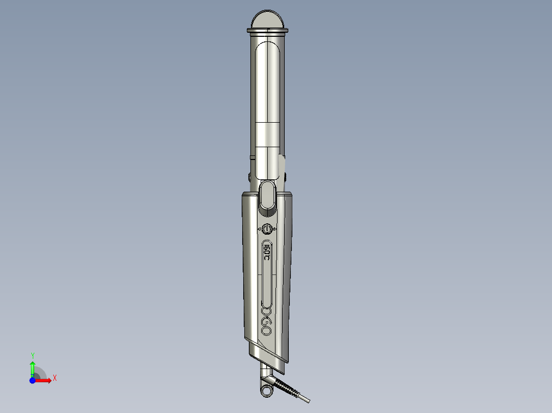 三合一多功能卷发棒前视图
