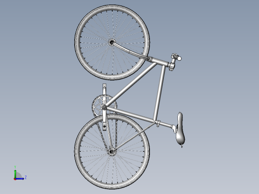 85---自制的单车设计模型sw2016三维图纸模型设计图纸左视缩略图