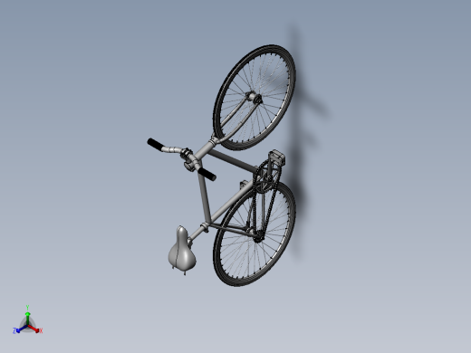 85---自制的单车设计模型sw2016三维图纸模型设计图纸正等轴测缩略图