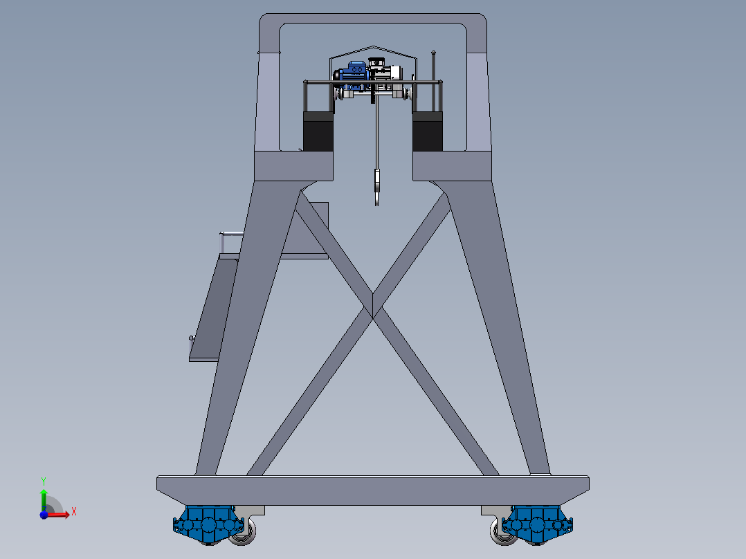 门式起重机SW三维图==1410268==280前视图
