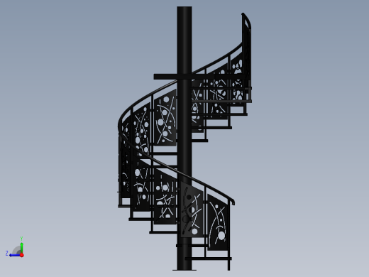 螺旋楼梯右视缩略图