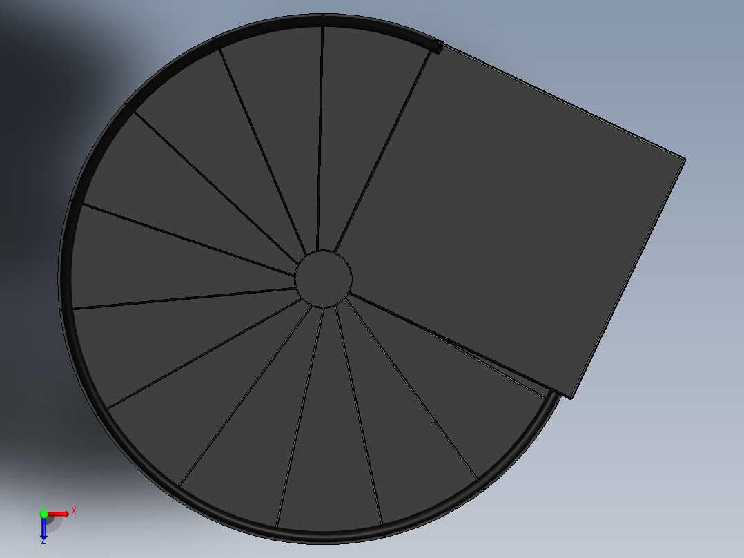 螺旋楼梯俯视图