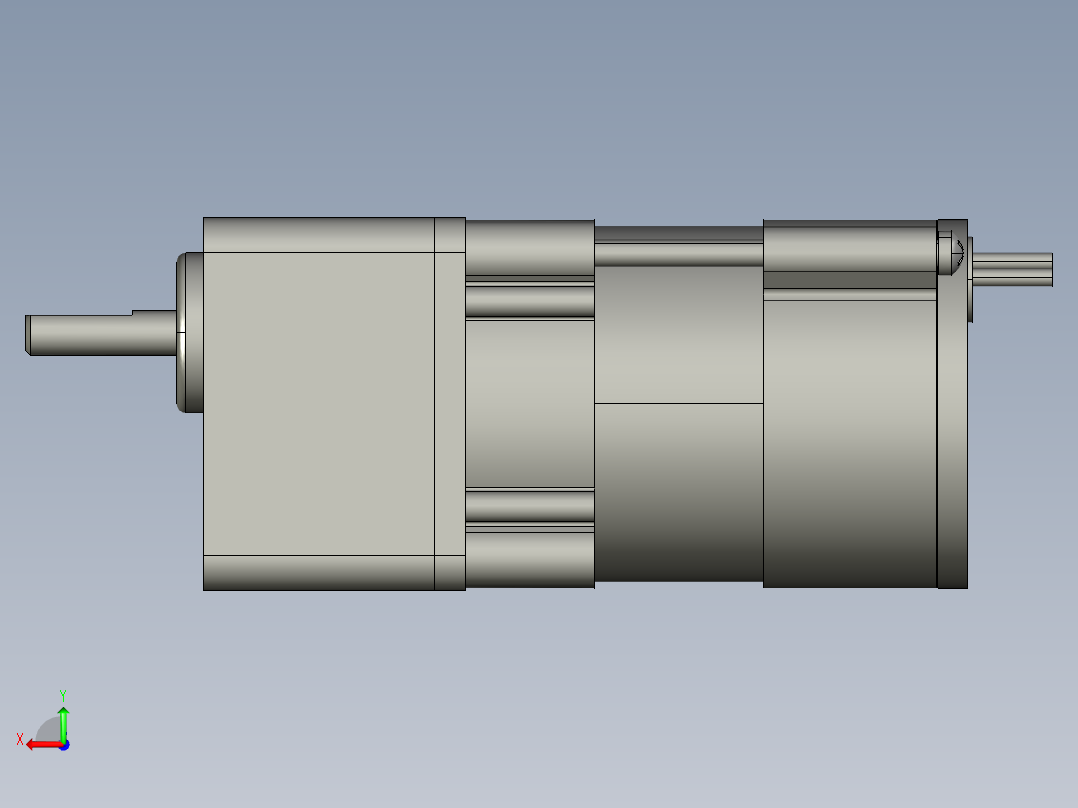 M4RA1G4L+M4GA3F微型齿轮调速马达后视图