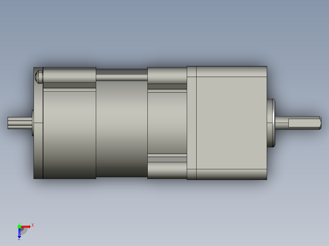 M4RA1G4L+M4GA3F微型齿轮调速马达俯视图