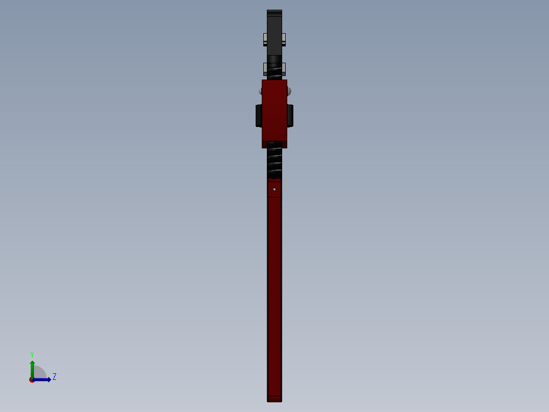 管道扳手左视图