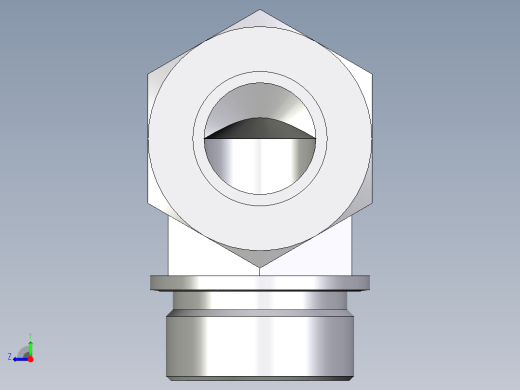 卡套式工业通用硬管接头EO_Male_stud_elbow_WE30SM71右视缩略图