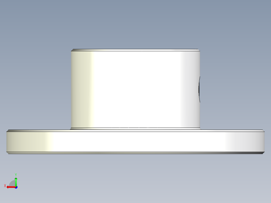 8毫米法兰联轴器后视图