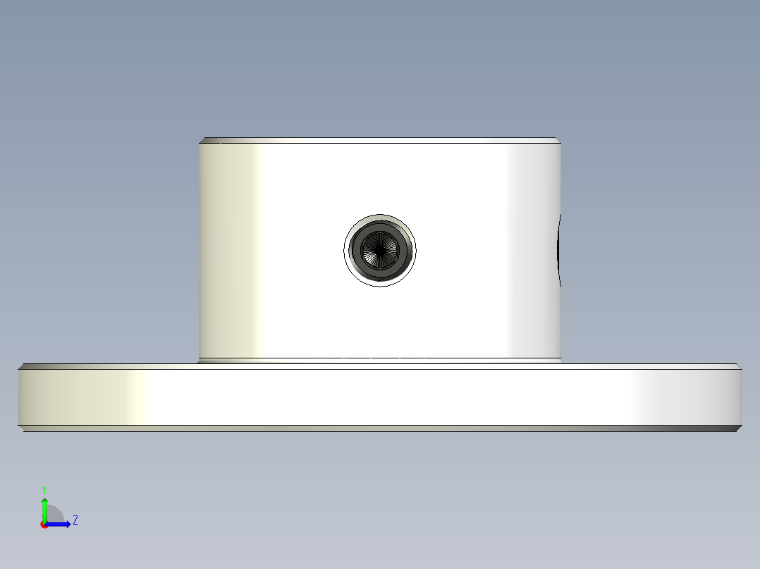 8毫米法兰联轴器左视图