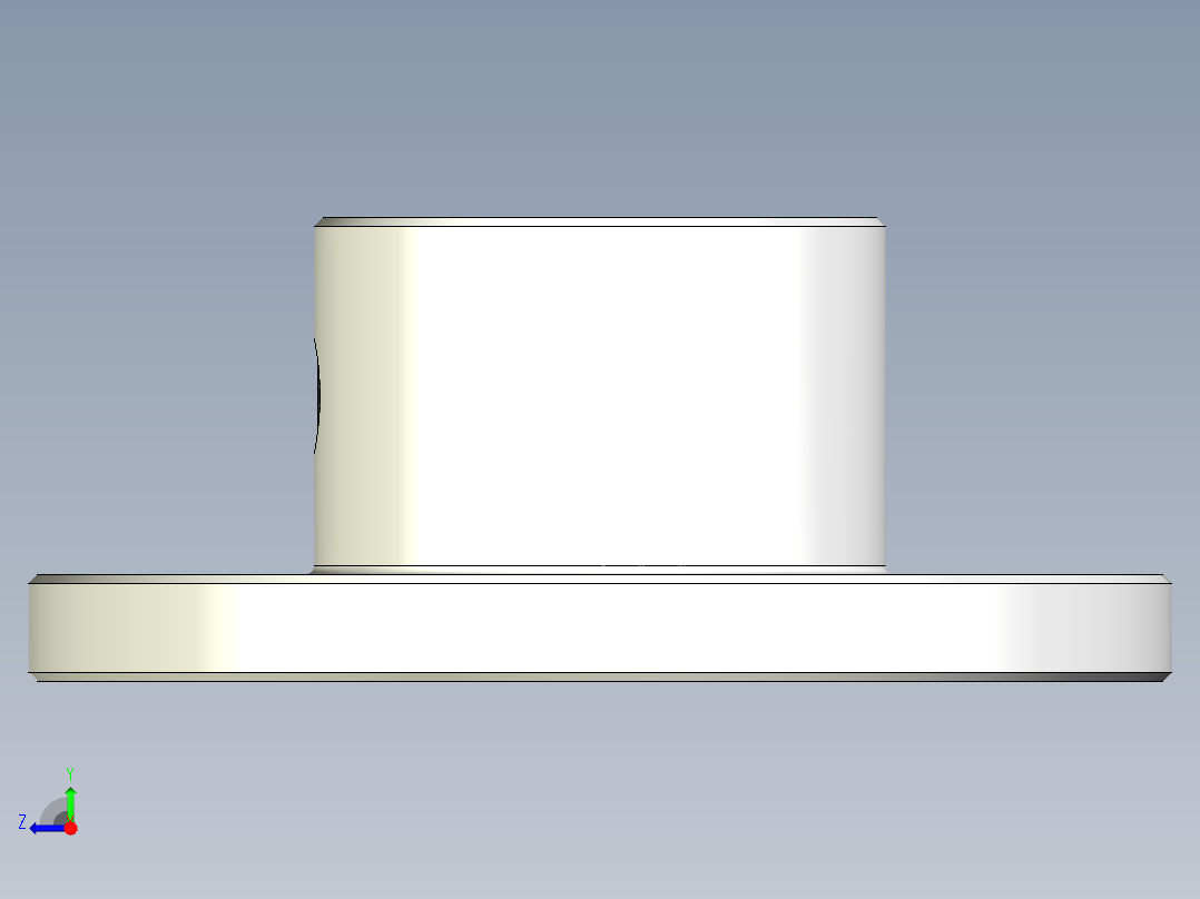 8毫米法兰联轴器右视图