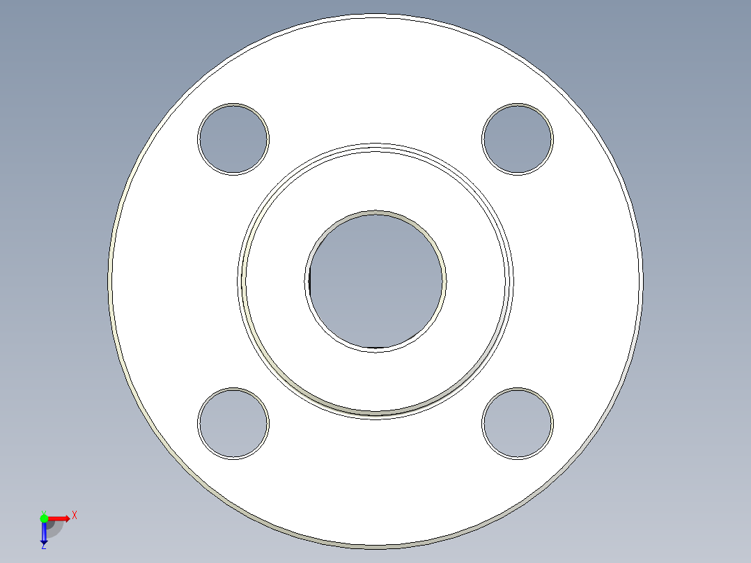 8毫米法兰联轴器俯视图