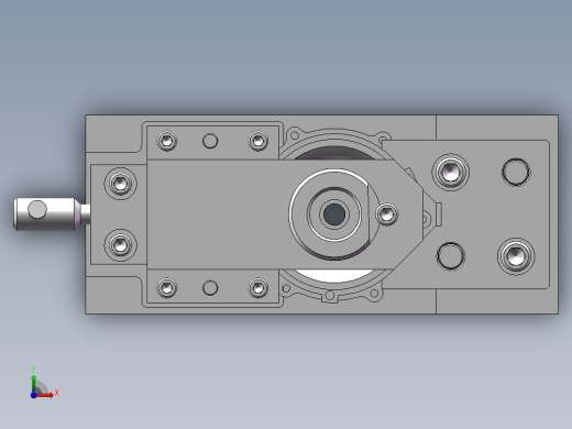 车床连接座加工工艺及钻φ40孔夹具设计【含三维UG和SolidWorks】前视缩略图