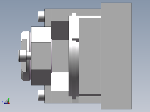 车床连接座加工工艺及钻φ40孔夹具设计【含三维UG和SolidWorks】右视缩略图