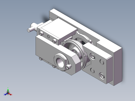 车床连接座加工工艺及钻φ40孔夹具设计【含三维UG和SolidWorks】正等轴测缩略图
