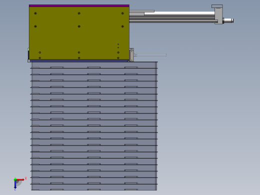 无杆气缸式送料机构俯视缩略图
