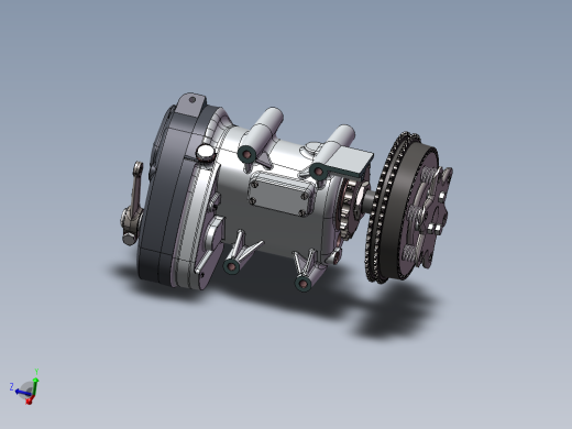 宝贝_Albion 5速度摩托车齿轮箱图纸