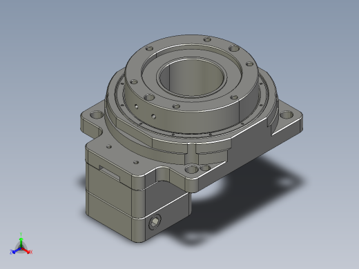 中空旋转平台KFN85-18-N正等轴测缩略图