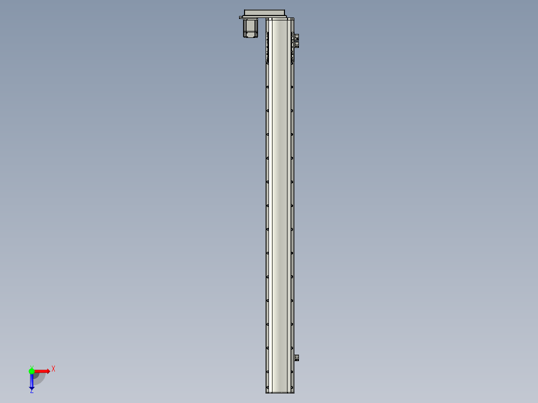 半封闭丝杆滑台MT120BS.L#.1350.BL.P40.C3俯视图