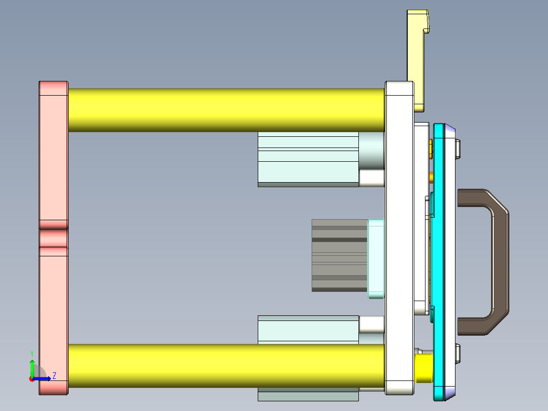 TP301-C-CNC2笔记本CNC工装夹具三维模型-0609左视图