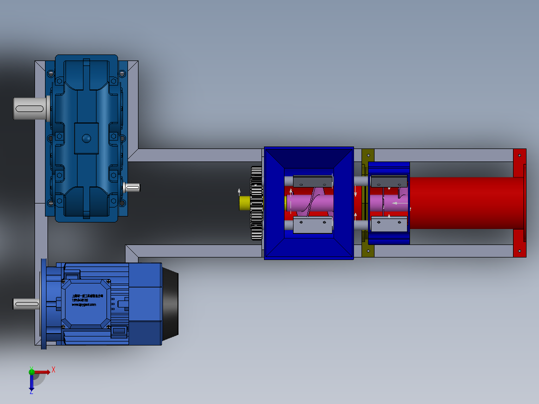 练泥机sw18可编辑俯视图