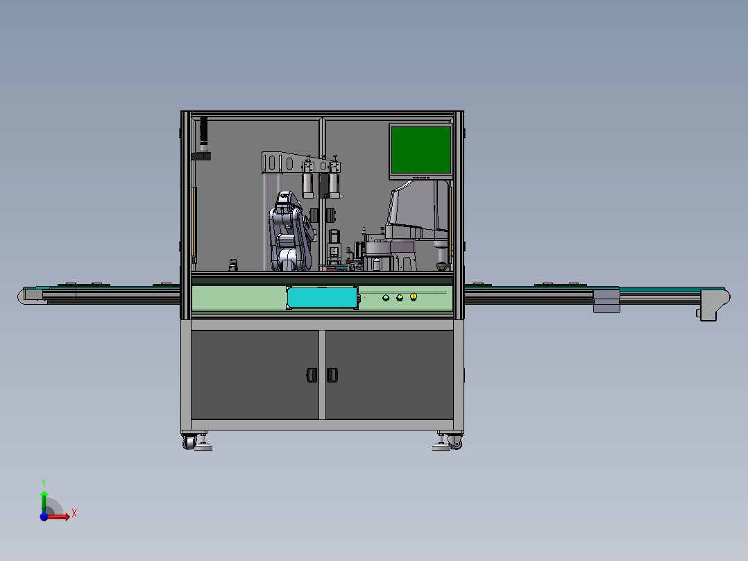 电池电容尺寸检测通用设备(含BOM.DFM)sw17可编辑前视图