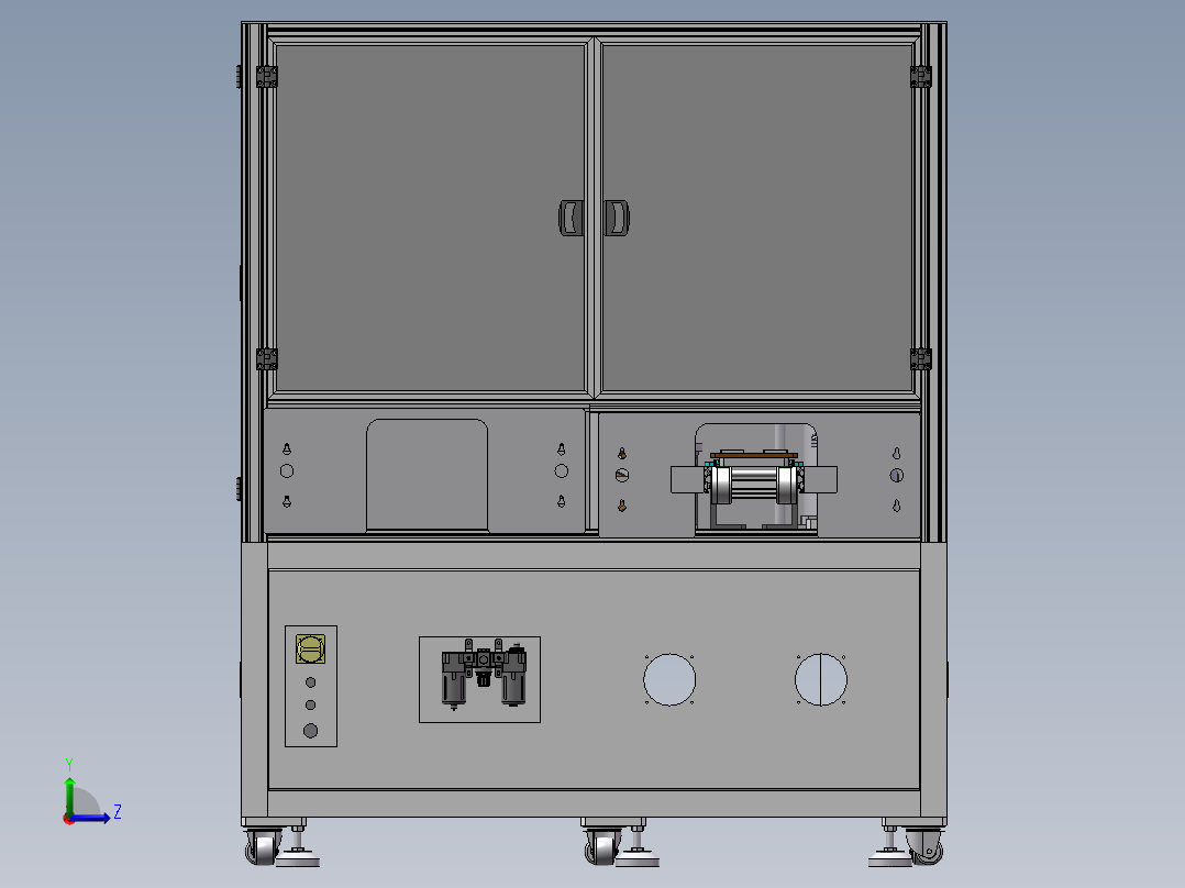 电池电容尺寸检测通用设备(含BOM.DFM)sw17可编辑左视图