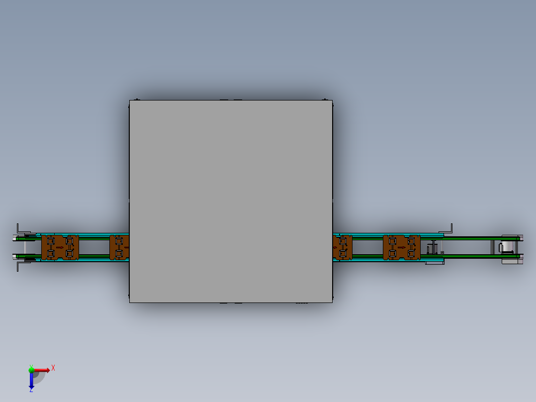 电池电容尺寸检测通用设备(含BOM.DFM)sw17可编辑俯视图