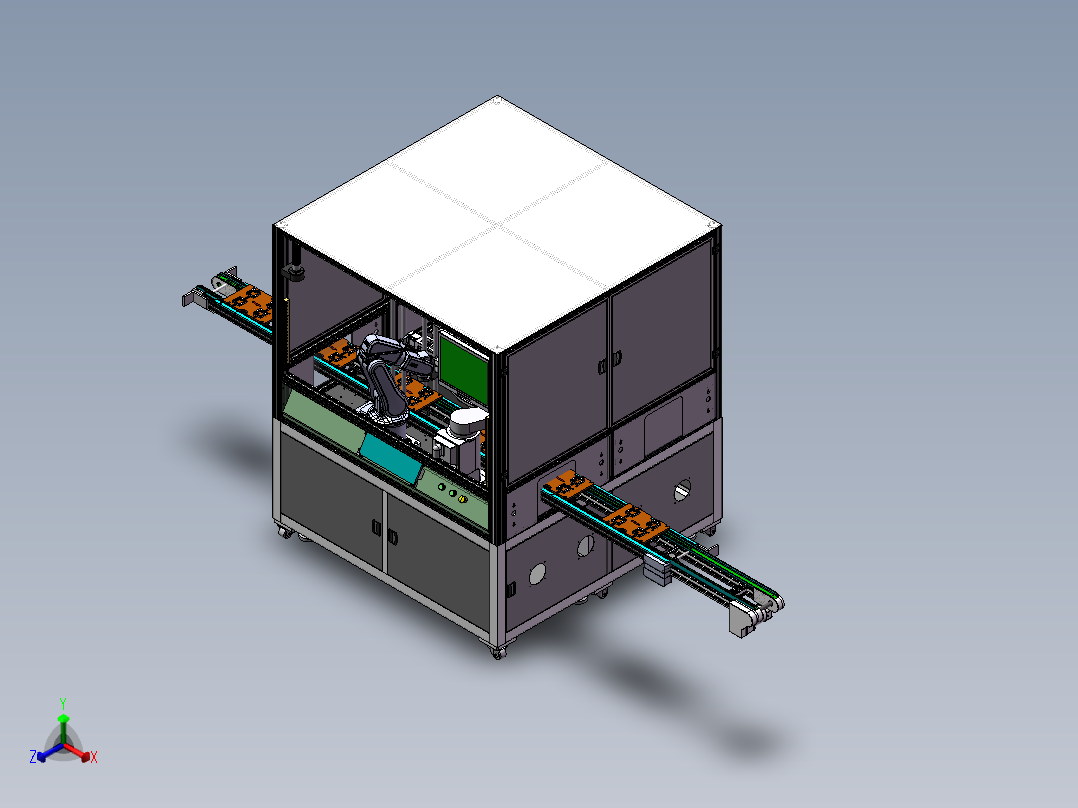 电池电容尺寸检测通用设备(含BOM.DFM)sw17可编辑正等轴测图