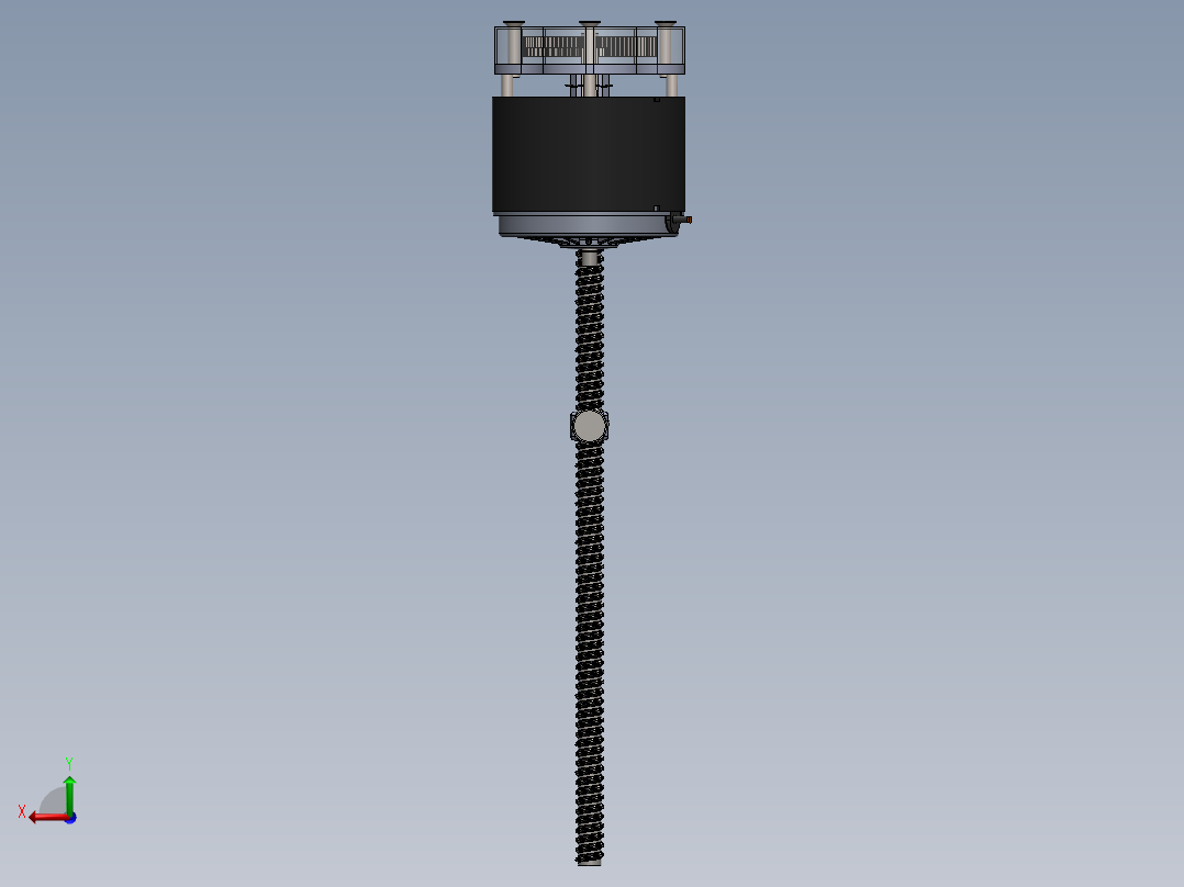 顶置式轿车后视图