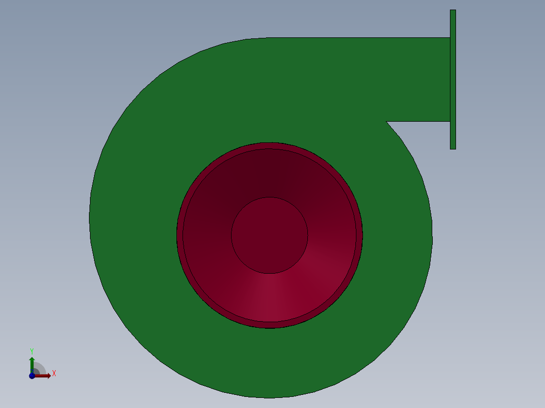 低噪声离心式鼓风机 DF-6 （0.55KW）前视图